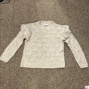 Old Navy Women’s Beige Textured Knit Sweater